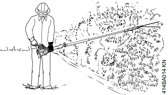 STIHL SP KM Harvester Attachment - starting2