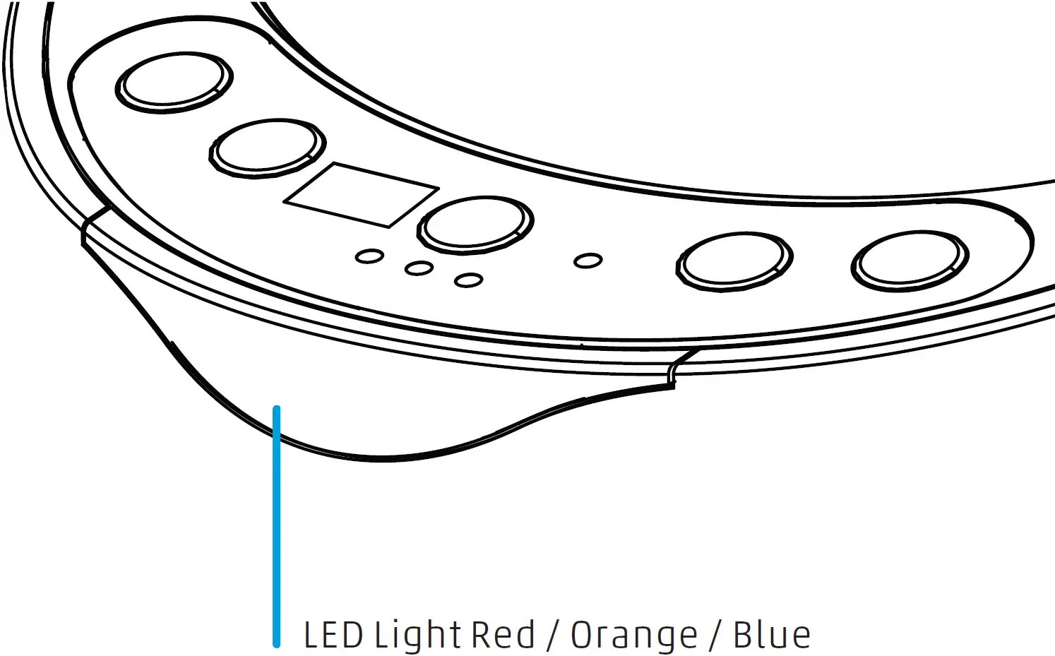 LED Light Red Orange Blue