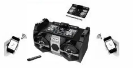 AKAI DJ 530 Home Entertainment Bluetooth Receiver - speaker