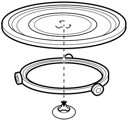 Westinghouse Freestanding - Inserting the turntable set