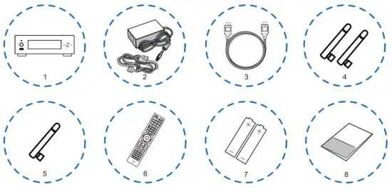 DUNE HD Pro Vision 4K Solo User - Package content