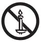KEEP CANDLES AND OTHER ITEMS AWAY Icon