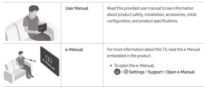 Samsung The Frame Smart 4K TV - Before Reading This User Manual