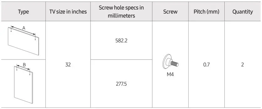 Samsung The Frame Smart 4K TV - Mounting Accessories