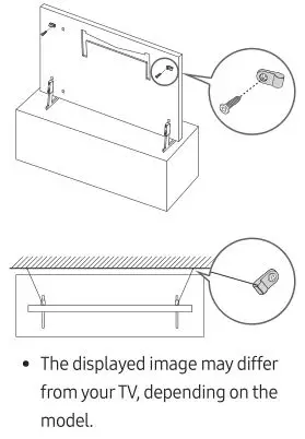Samsung The Frame Smart 4K TV - Preventing the TV from falling