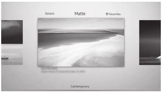 Samsung The Frame Smart 4K TV - Setting the style of the selected image