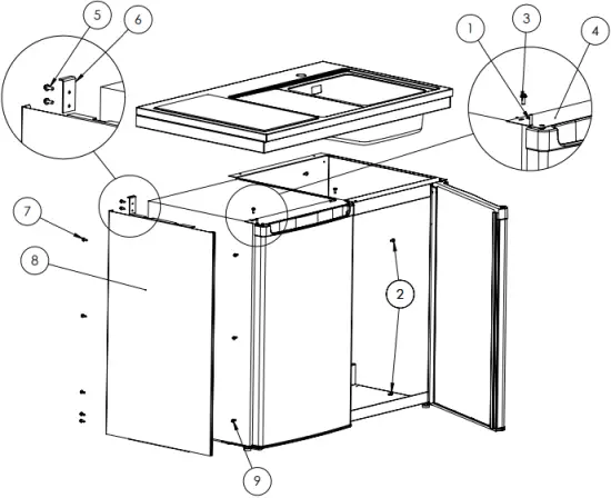 Cylinda MK1000TKPV - Installation