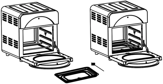 mayer MMAO1450 Digital Air Oven Drip Tray B