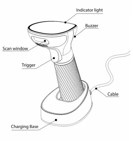 3nStar SC440 2D Wireless Barcode Scanner-1