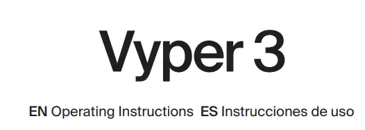 Hyperice Vyper 3 High-Intensity Vibrating Foam Roller Instruction Manual