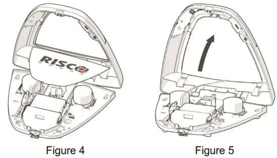 RISCO Lumin8 Delta Plus with Integral Backlight RS402BL - internal cover