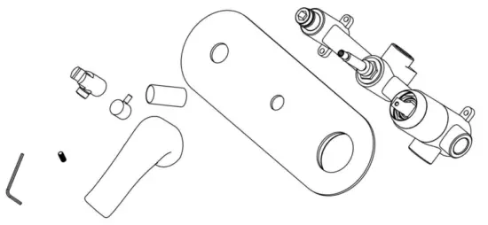 Designer Collection RB0874DC Complete Shower System - 4