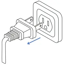UNPLUG FROM POWER SOURCE