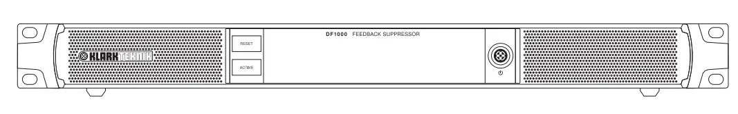 KLARK TEKNIK DF1000 Ultra Fast and Fully Automatic Dual Channel Feedback Suppression Processor