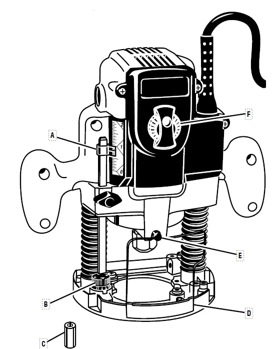RYOBI RE180PL1 2HP Peak 10-Amp Plunge Router 09