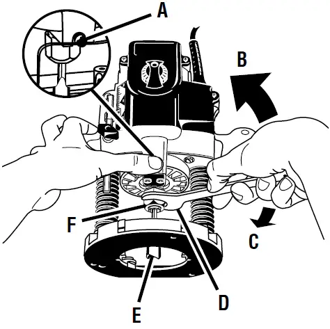 RYOBI RE180PL1 2HP Peak 10-Amp Plunge Router 11