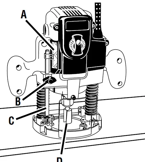 RYOBI RE180PL1 2HP Peak 10-Amp Plunge Router 13