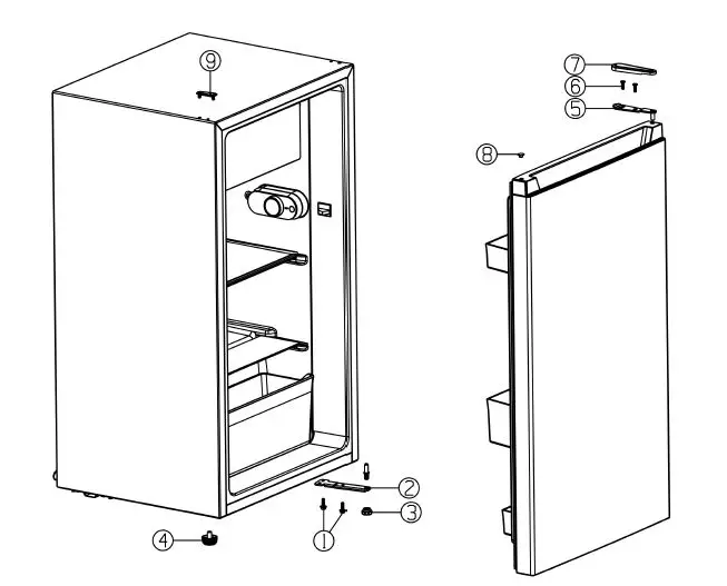 UNITED UND1194W Refrigerator 7