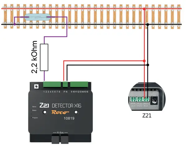 Roco 10836 Gauge Neutral Z21 Signal Decoder X16 3