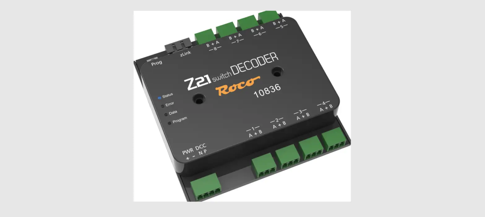 Roco 10836 Gauge Neutral Z21 Signal Decoder X16 User Manual