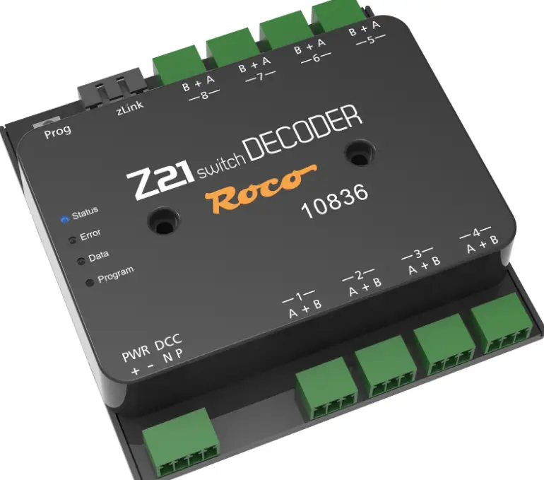 Roco 10836 Gauge Neutral Z21 Signal Decoder X16