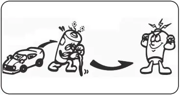 JAMARA 405167 Ferrari F40 Kids Toy Car - Safety Notes 3