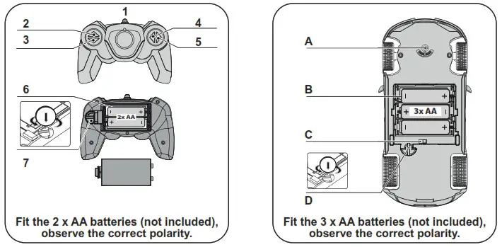 JAMARA 405167 Ferrari F40 Kids Toy Car - Components Transmitter