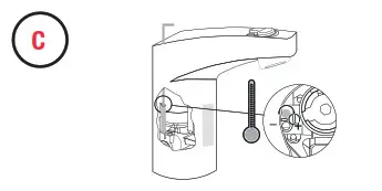 SLOAN Integral Spout 1Adjust temperature
