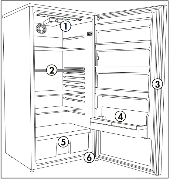 Danby DAR110A2LDB Contemporary Classic Refrigerator-1