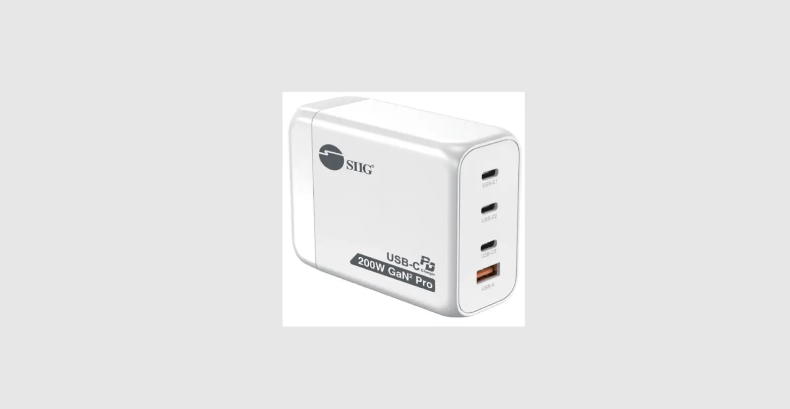 Siig 3c1a 200w Gan Pd Combo Charger User Manual Siig 3c1a 200w Gan Pd Combo Charger User Manual