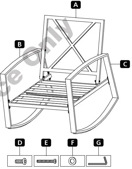 belavi 2-Pack Padded Rocker-1