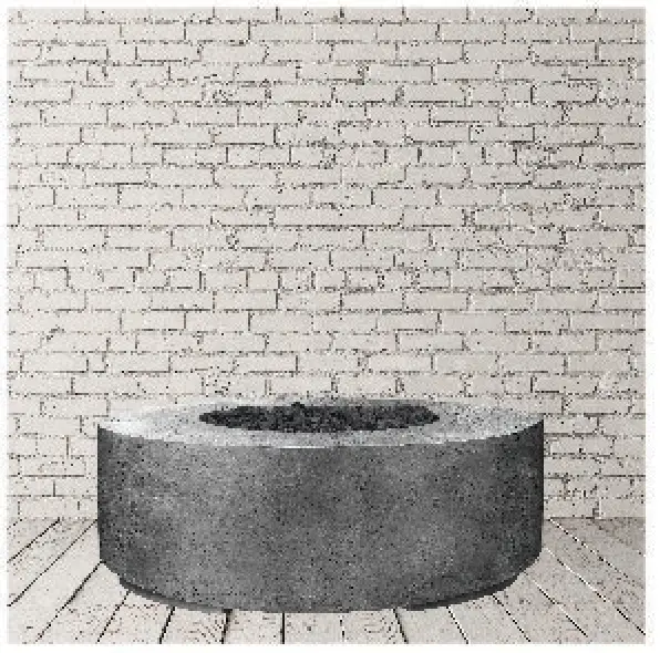 PRISM HARDSCAPES Rotondo Series Concrete Gas Fire Pit