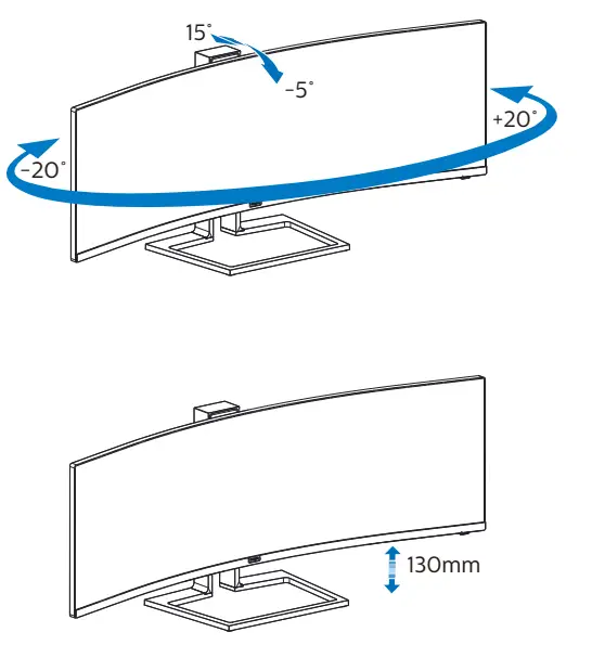 PHILIPS 498P9 Brilliance 32 9 SuperWide Curved LED Display Monitor - fig8