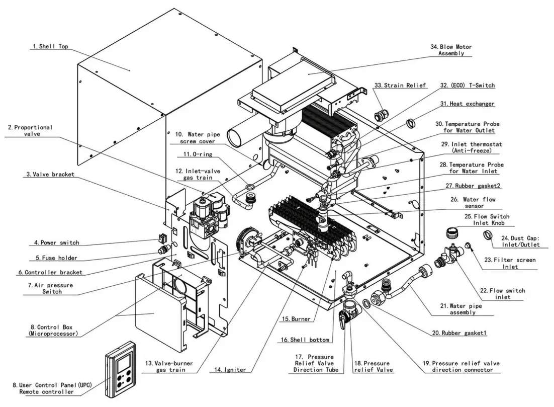 FURRION F2GWH Tankless Water Heater - Fig 12