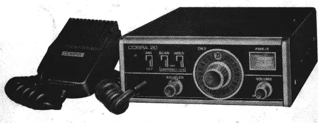 DYNASCAN CORPORATION COBRA 20 Solid State Citizens Band 2 Way Radio