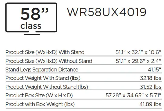 4k Ultra Hd Smart Tv With Hdr Specifications Manual