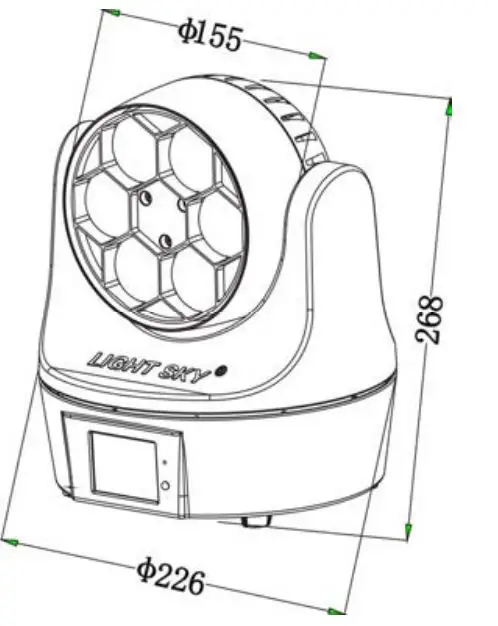 FLASH F7000546 LED Big-Eye Kaleidoscope Moving Head fig 3
