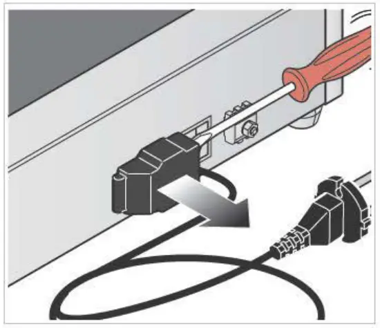 Replacing the power supply cable