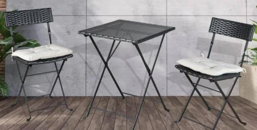 Nestfair L33341w685 3-piece Wicker Outdoor Bistro Set Instruction Manual