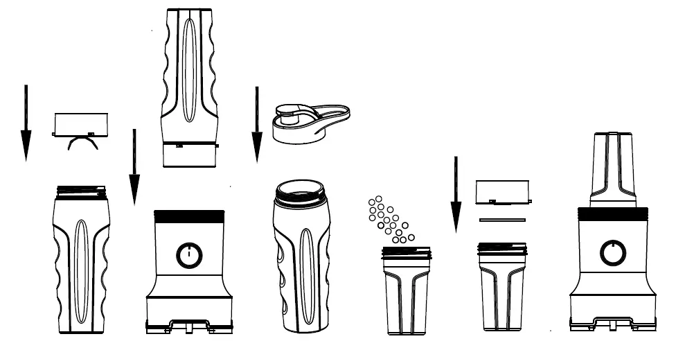 BRAYER BR1201 Table Top Blender 4