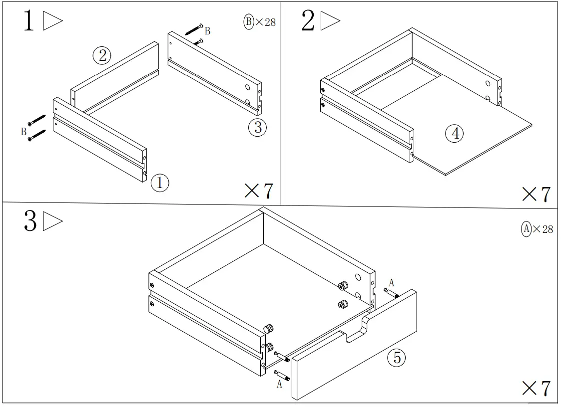 BYBLIGHT BB JW0328XF Eulas 7 Drawer Brown Chest of Drawers - Fig 2