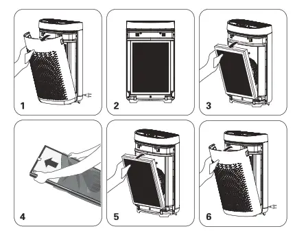Rowenta PU2532 Portable Pure Air Essential - DISASSEMBLING