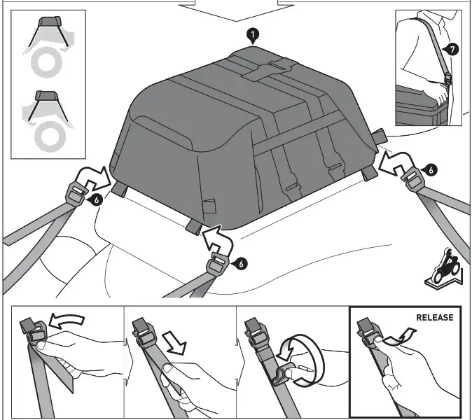 SW MOTECH BC SYS 00 002 15300 SysBag - fastening 2