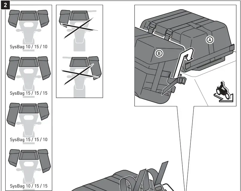 SW MOTECH BC SYS 00 002 15300 SysBag - fastening 3