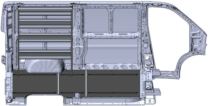 RANGER N5-DS48-4 Shelving Transit High Roof A19