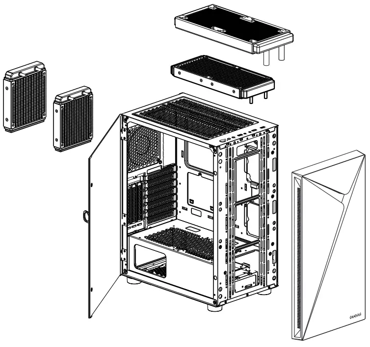 GAMDIAS ARGUS E4 Elite Mid Tower PC Case - fig 7