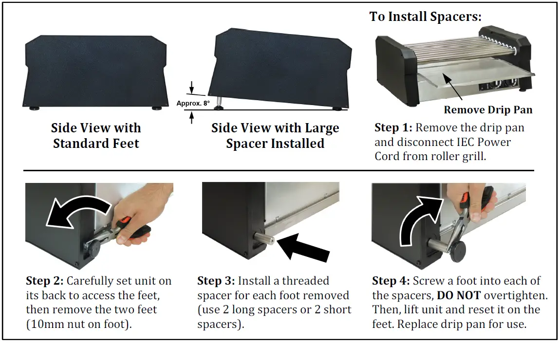 GOLD MEDAL 8550 Series Hot Diggity® Pro Series Roller Grills fig 10