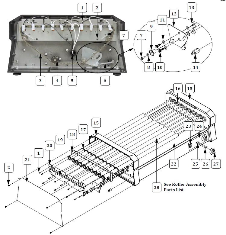 GOLD MEDAL 8550 Series Hot Diggity® Pro Series Roller Grills fig 12