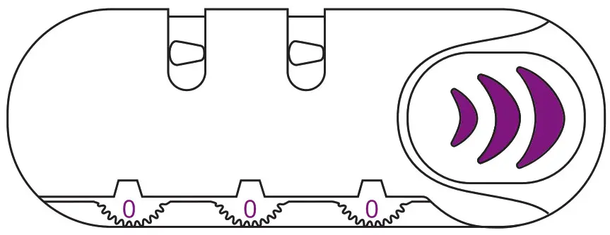 SQ professional Vacanze Suitcase Combination Lock