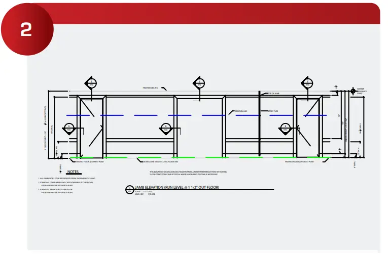Star Hanger SYSTEM 100 Field Layout of Wall Panels - FIG 1